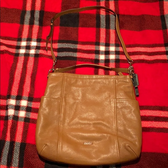 Vintage Coach Leather Tote with side pockets - Picture 1 of 8